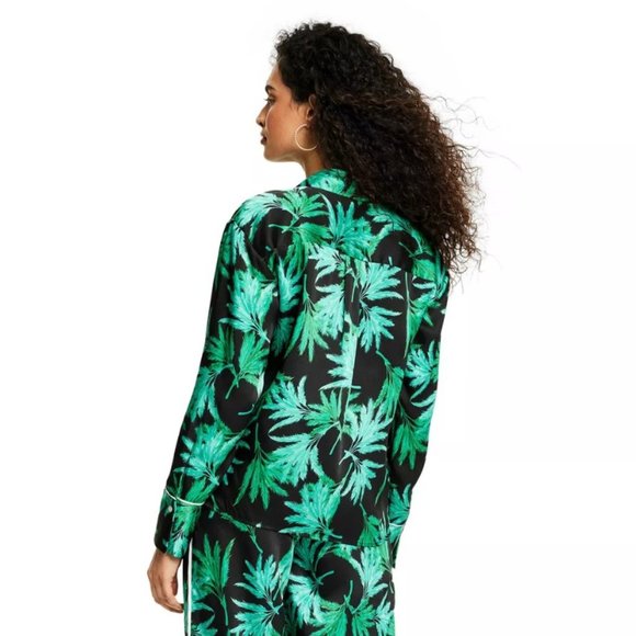 NWT Feathered Palm Print Long Sleeve Button Down Shirt - Fe Noel x Target - Picture 2 of 3